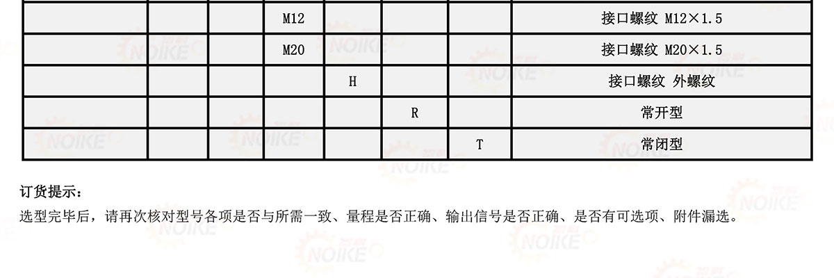 機械式可調壓力開關NY20系列